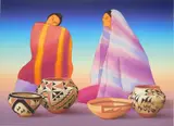 R. C. Gorman, Intermezzo, lithograph in colors, 1995