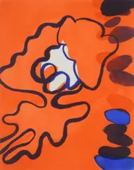Jane Kent, The Blue Optimist, aquatint, mezzotint and roulette in colors, 2006