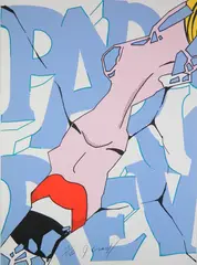 John "Crash" Matos, Paris Review-Scream, silkscreen in color, 1990