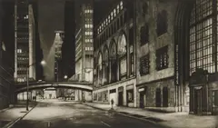 Frederick Mershimer, Passage (Retif & Salzer 47) mezzotint, 1993, mezzotint