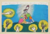 Hollis Sigler, She Wants to Overcome her Fear of Herself, pastel on paper