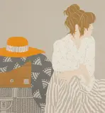 Phyllis Sloane, The Straw Hat, silkscreen in colors, 1983