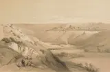 David Roberts, Jerusalem as seen from the Mount of Olives, lithograph, 1839
