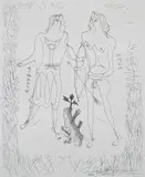 Georges Braque, Eurybia and Eros (Vallier 21), etching, 1932, as published by the Collector's Guild