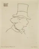 Edouard Manet, Charles Baudelaire de Profile (Harris 59)