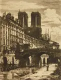 Charles Méryon, Le Petit Pont (Schneiderman 20 ix/IX)