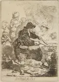 Rembrandt, The Pancake Woman (Bartsch 124), etching and drypoint, 1635