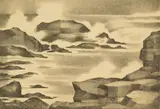Vera Eugenia Andrus, Bass Rock (Fusco & Four 62), lithograph, ca. 1960