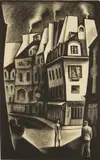 Howard Cook, Paris Street (Duffy 136)