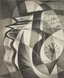Medard Klein, Abstract, graphite on paper