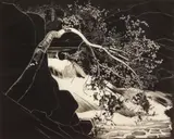 Walter J. Phillips, Rushing River, Lake of the Woods wood, engraving, 1931