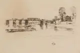 James A. M. Whistler, Fulham (Kennedy 182), etching, c. 1879