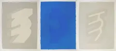 Chryssa, Untitled 3, silkscreen in colors on hand-made paper, 1978, all 3