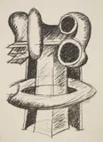 Seymour Lipton, Oracle: Study for Clairvoyant, lithograph, 1969