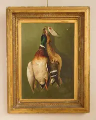 William Duffield, Still-Life of Game, oil on canvas, 1860