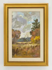 Maine Scene, Late Fall by James E. Hughes, oil on canvas, 1993, offered Dec 2023