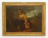 Francis Wheatley, Mother and Child on a Road, oil on canvas (relined), bears signature