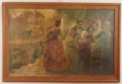 Rudolf Alfred Höger, The Arrival, oil on canvas