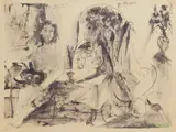 Pablo Picasso, Artist and Model, aquatint, 1935