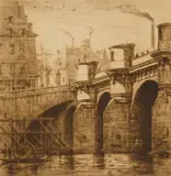 Charles Méryon, Le Pont Neuf, Paris (Schneiderman 30 vii/XI)