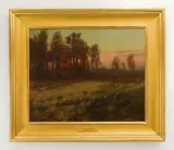 Charles Courtney Curran, Landscape at Dusk