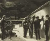 Kyra Markham, Lockout, lithograph, 1937