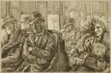 Reginald Marsh, Third Ave. El (Sasowsky 100), etching, 1931, estate