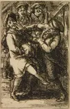 John Sloan, Calf Love (Morse 182), etching, 1916