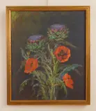 Ferdinand Burgdorff, Still-Life of Poppies and Thistle