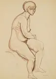 William Sommer, Seated Female Nude