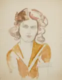 William Sommer, Portrait of a Woman with Red Wavy Hair