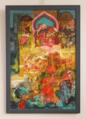William C. Grauer, Song of India, acrylic on panel