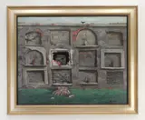 Ray Grathwol, The White Sepulcher, oil on panel, 1952