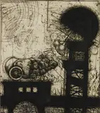 Ralph Woehrman, Station #3, etching