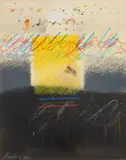 Moe Brooker, Mr. Ebo's Circus II, pastel and collage on paper, 1977