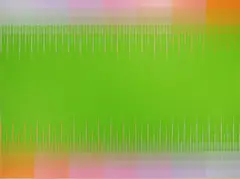 Soft Lime by Richard Anuszkiewicz, silkscreen in colors, 1976, offered Oct 2023