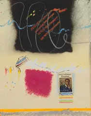 Moe Brooker, Mr. Ebo's Circus VII, pastel and collage on paper, 1977