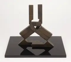 Harmonic Grid LX by David E. Davis, bronze sculpture, 1978, offered Oct 2023
