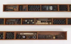 Hazards by La Wilson, mixed media construction, 1986, offered Oct 2023