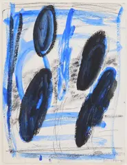 John L. Moore, Untitled, acrylic on paper, 1995