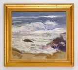 Ron Johnston, Seascape, oil on canvas