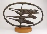 Gérard Koch, Swingers, bronze sculpture, 1968