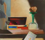 Clay Powers, Yellow 4, oil on plywood, 1983