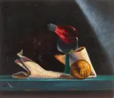 Clay Powers, Still-Life, oil on plywood
