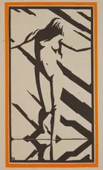 Robert Gibbings, Clear Waters, woodcut, 1920, as published by The Studio