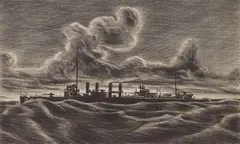Carlos Anderson, U.S.S. Green, lithograph, 1935-43