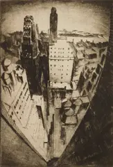 Gottlob L. Briem, River, N. Y. C, etching