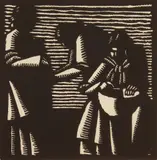 Prescott Chaplin, Peasant Woman, woodcut, ca. 1930's