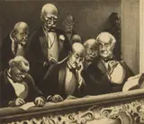 Mabel Dwight, Book Auction (Robinson & Pirog 63), lithograph, 1932