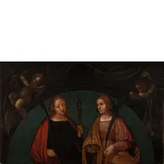 Albertino Piazza, Sant'Apollonia e Santa Lucia, oil on panel